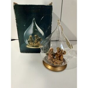 Fontanini Nativity‎ Glass Ornament w/Box Christmas Holy Family  Table Hang Y